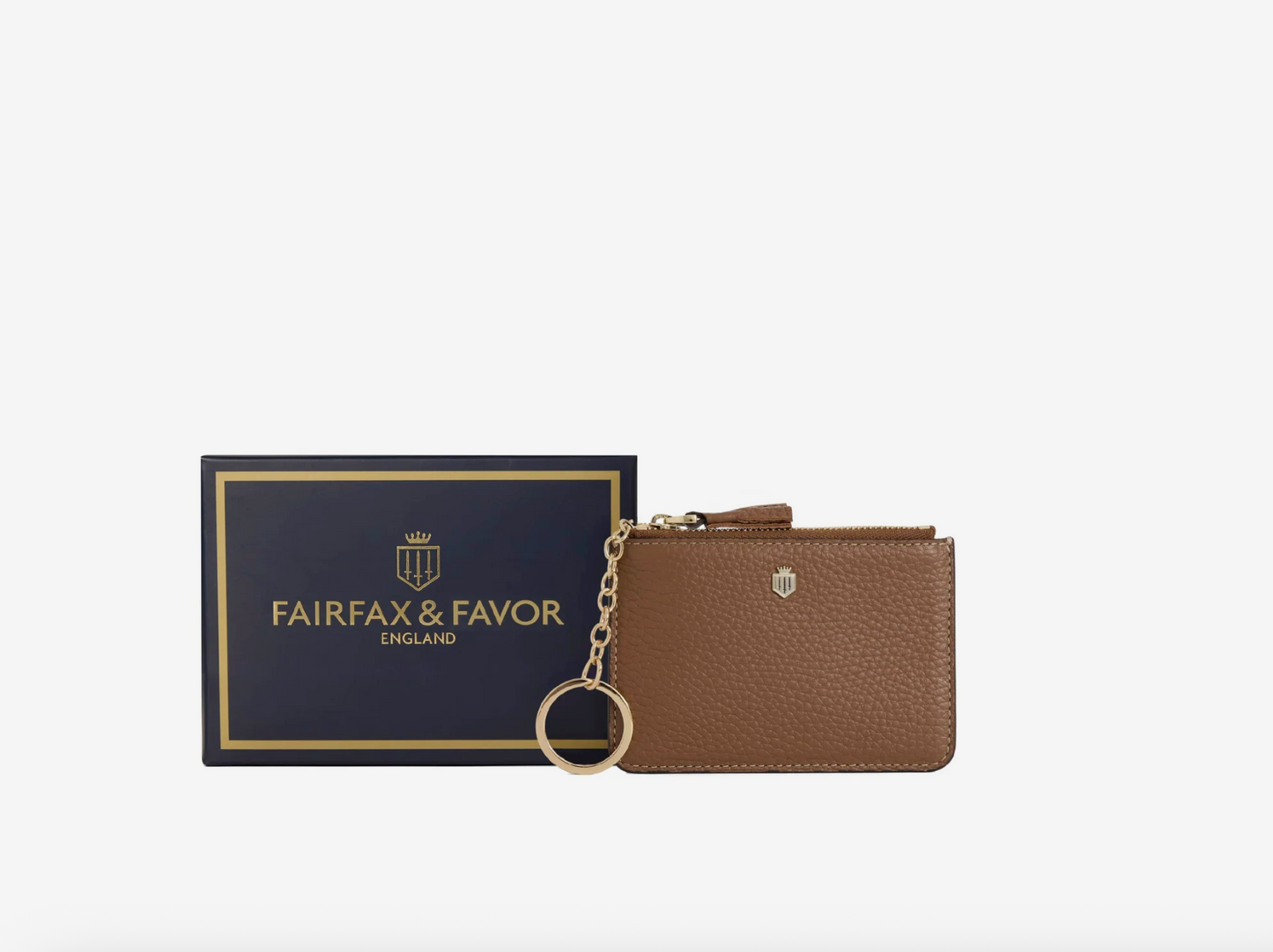 Purse Key Ring  - Tan Leather