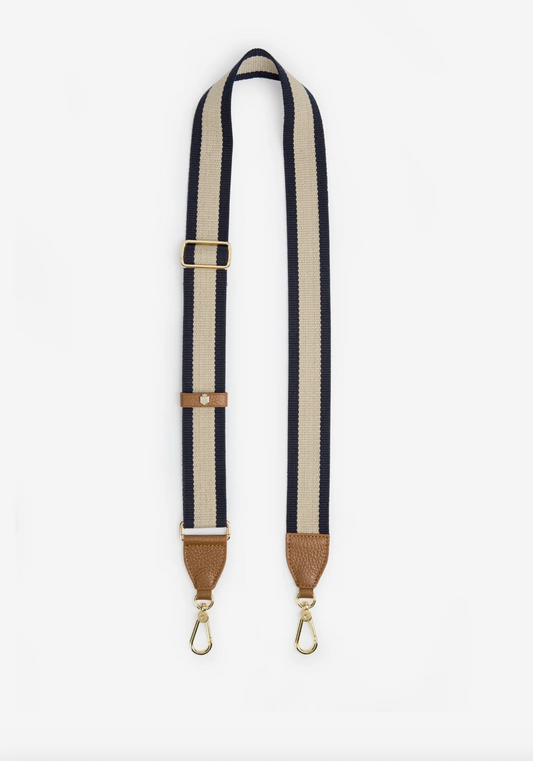 Signature Webbing Strap Navy & Cream