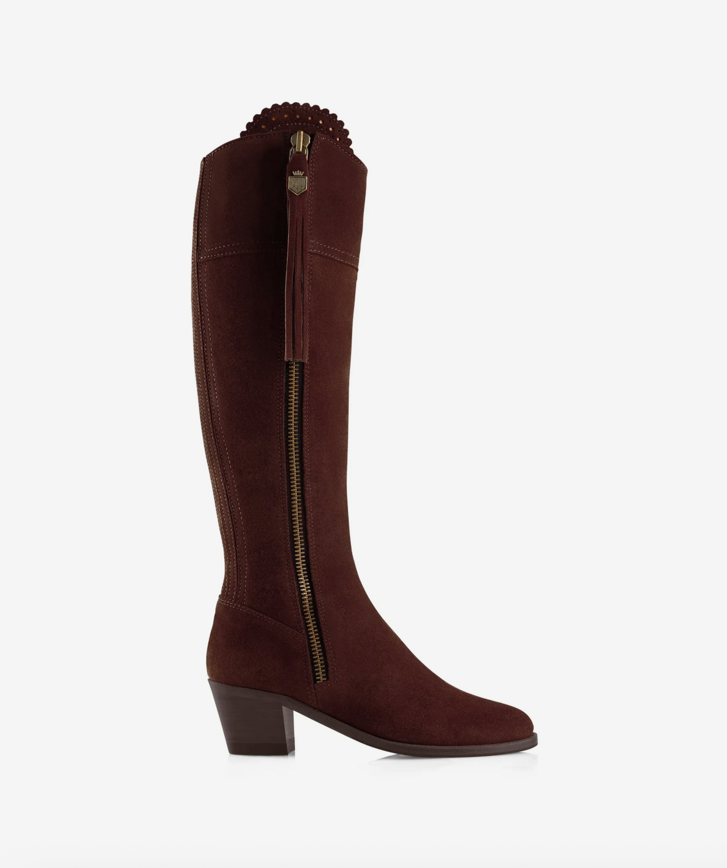 'Regina' Heeled Regular fitting Port Suede