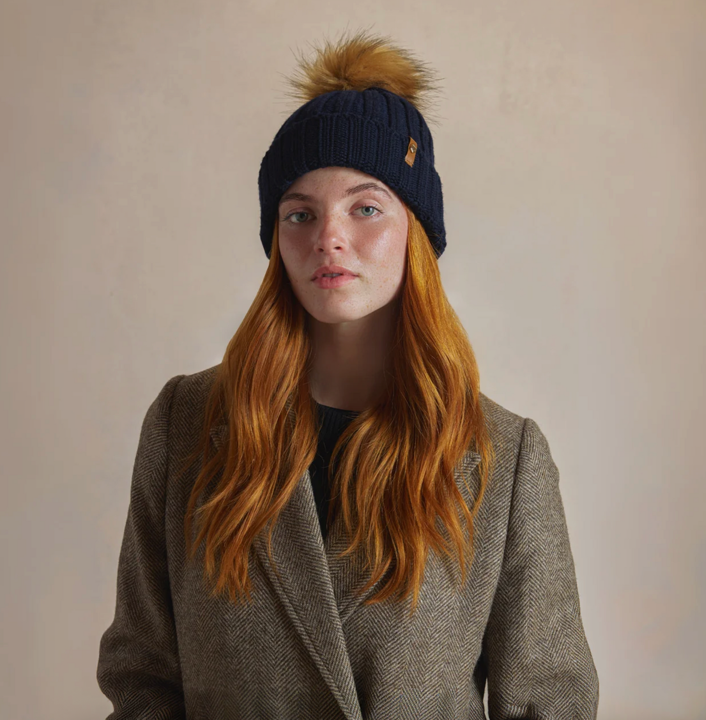 Signature Bobble Hat Navy