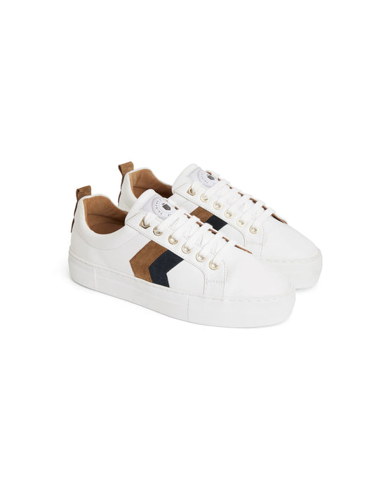 Alexandra Platform Tan/Navy