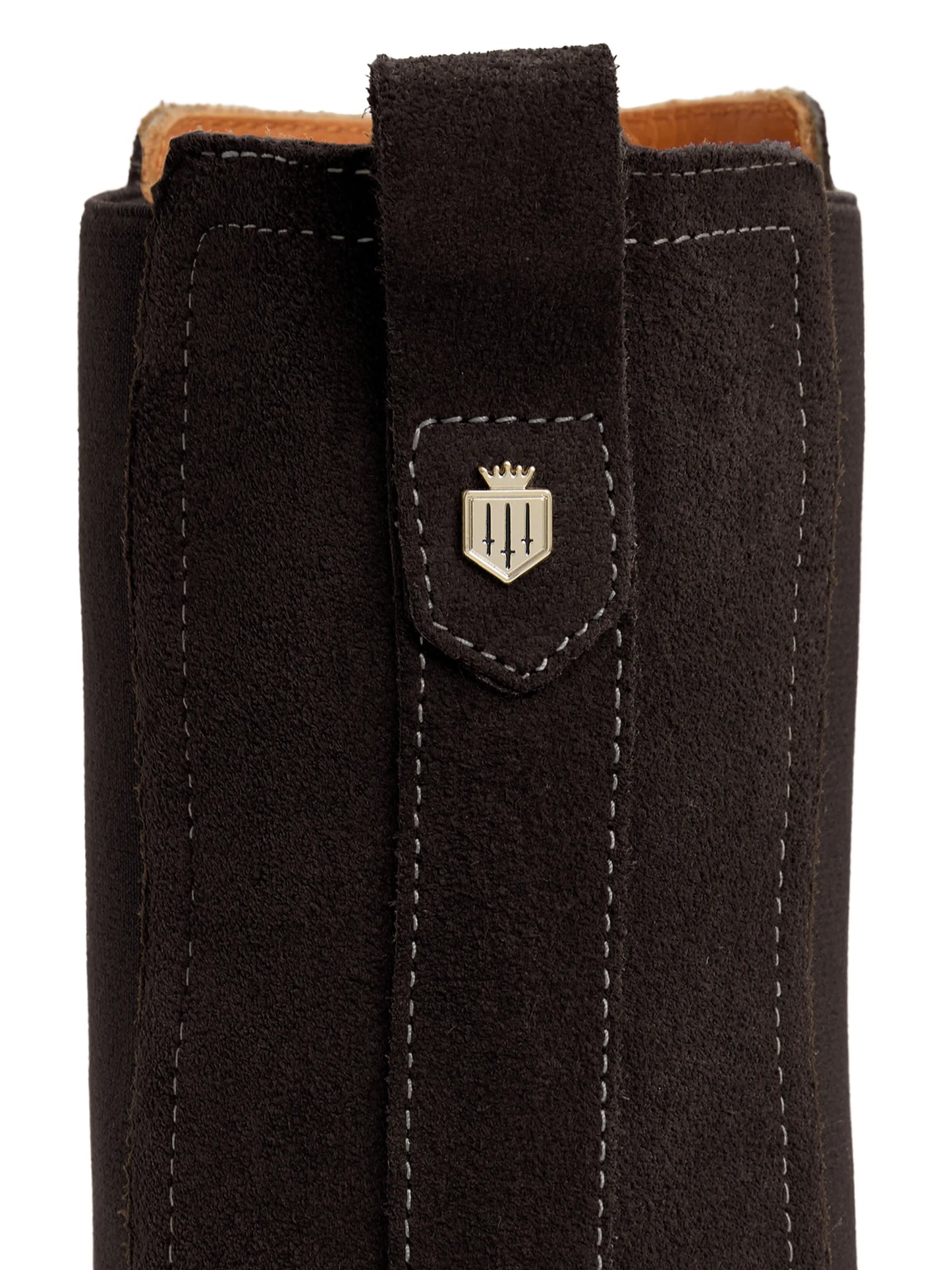 'Heeled Boudica' Chocolate Suede