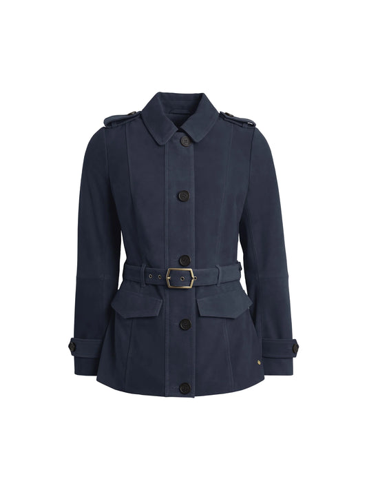 Frances Jacket Navy Suede