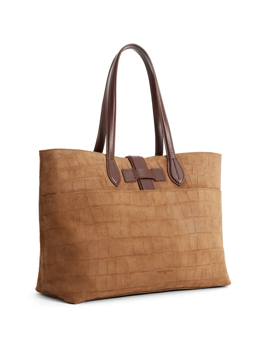 Langham Tote Tan Croc
