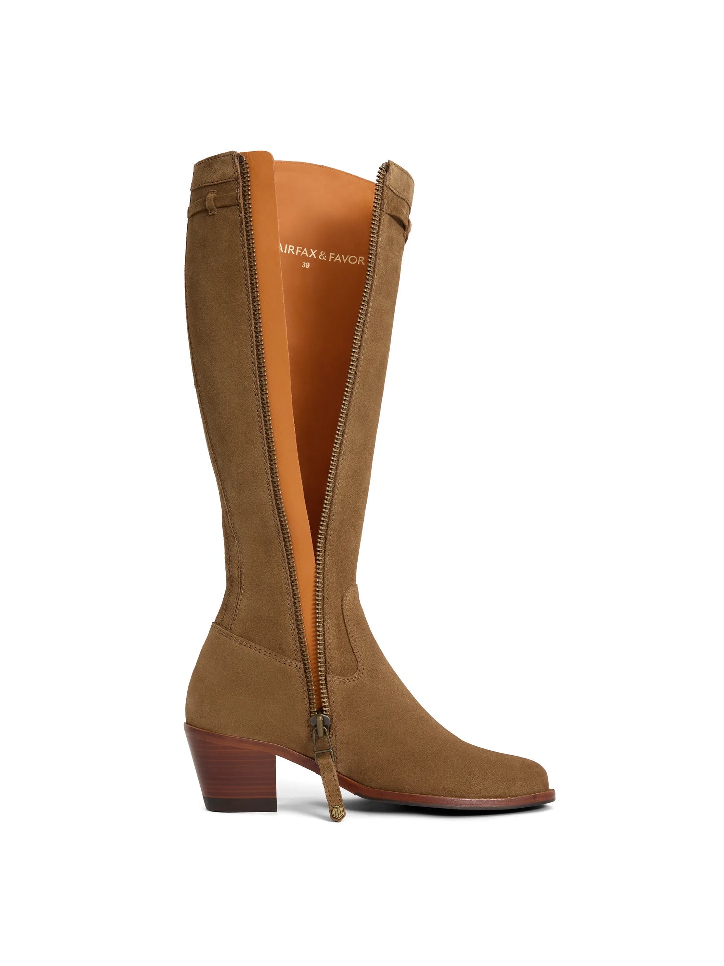 'Kimberley' Heeled Tan Suede