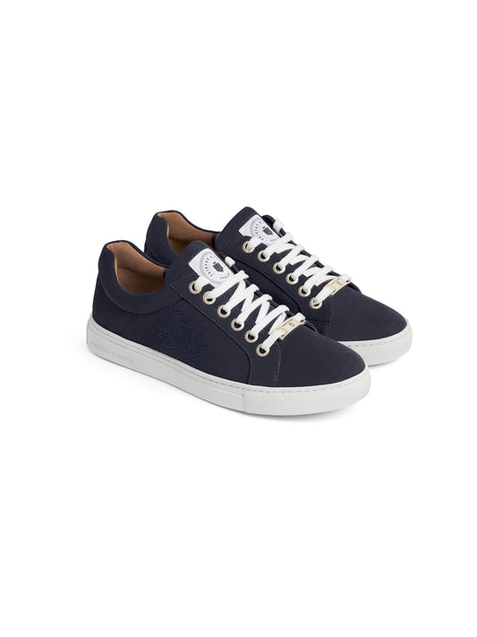 Richmond Navy Suede Trainer