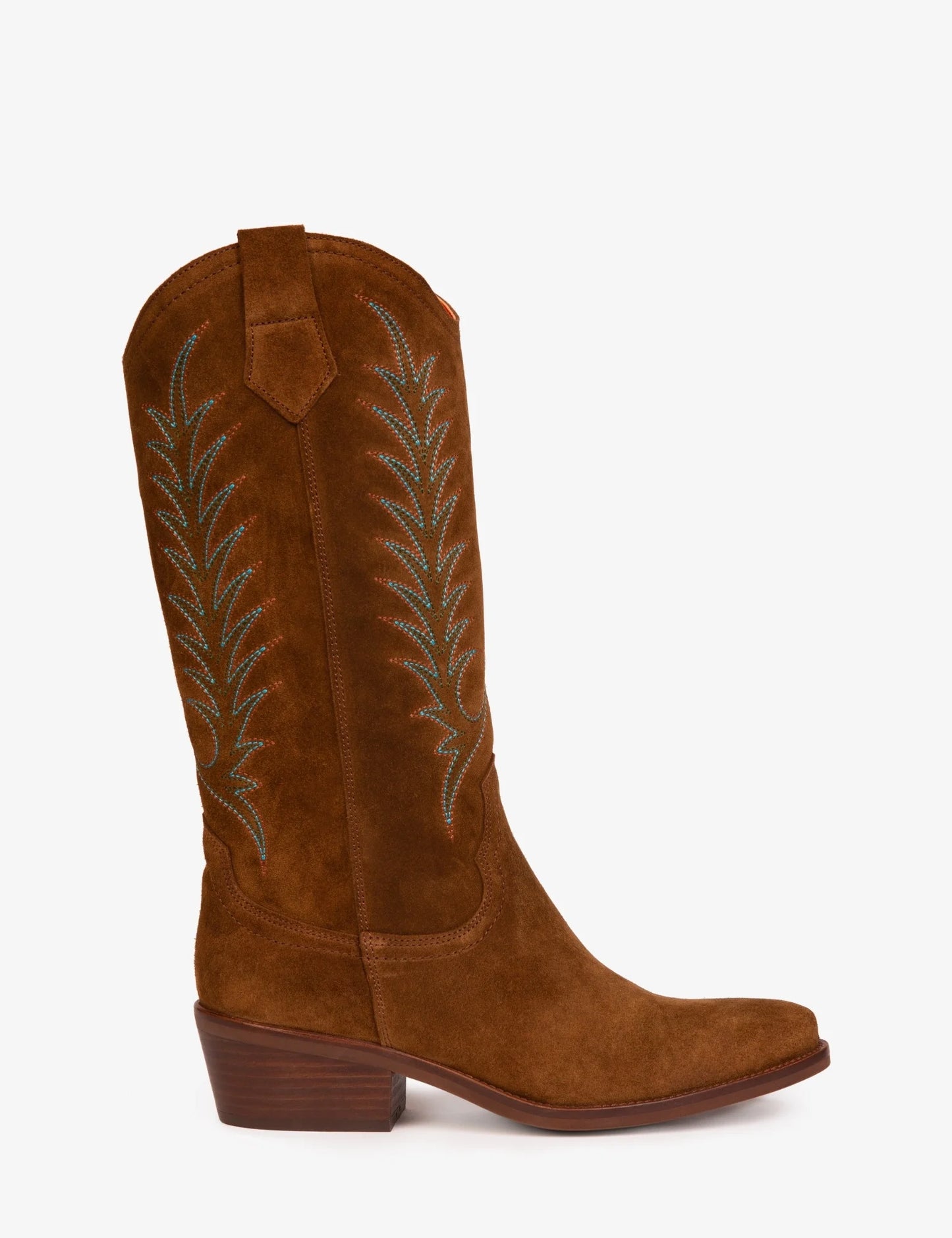 Goldie Cowboy Boot Peat Suede