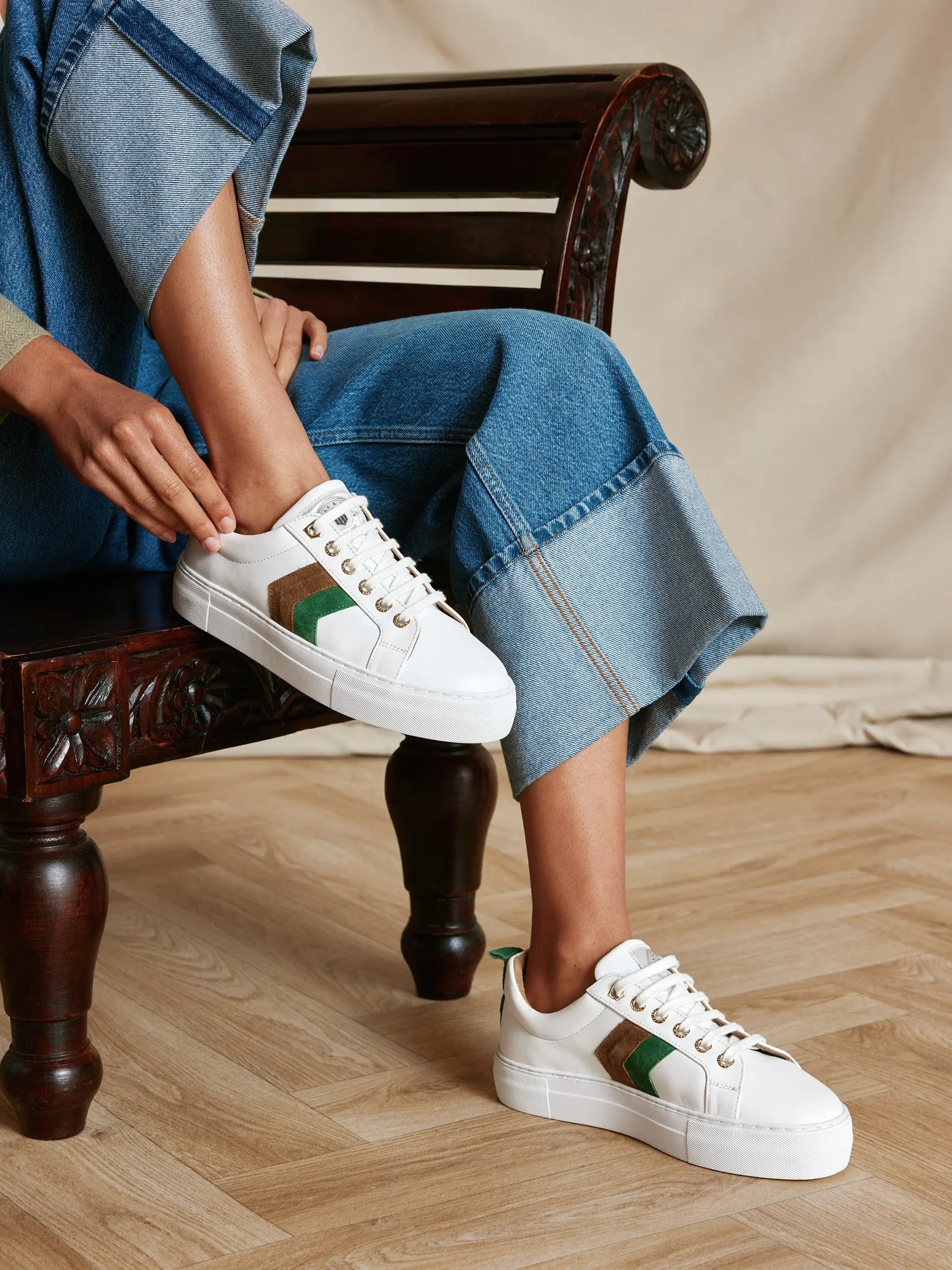 Stockist Exclusive Alexandra Platform Clover & Tan