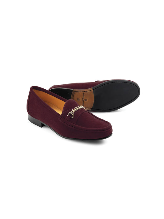 'Apsley' Plum Suede