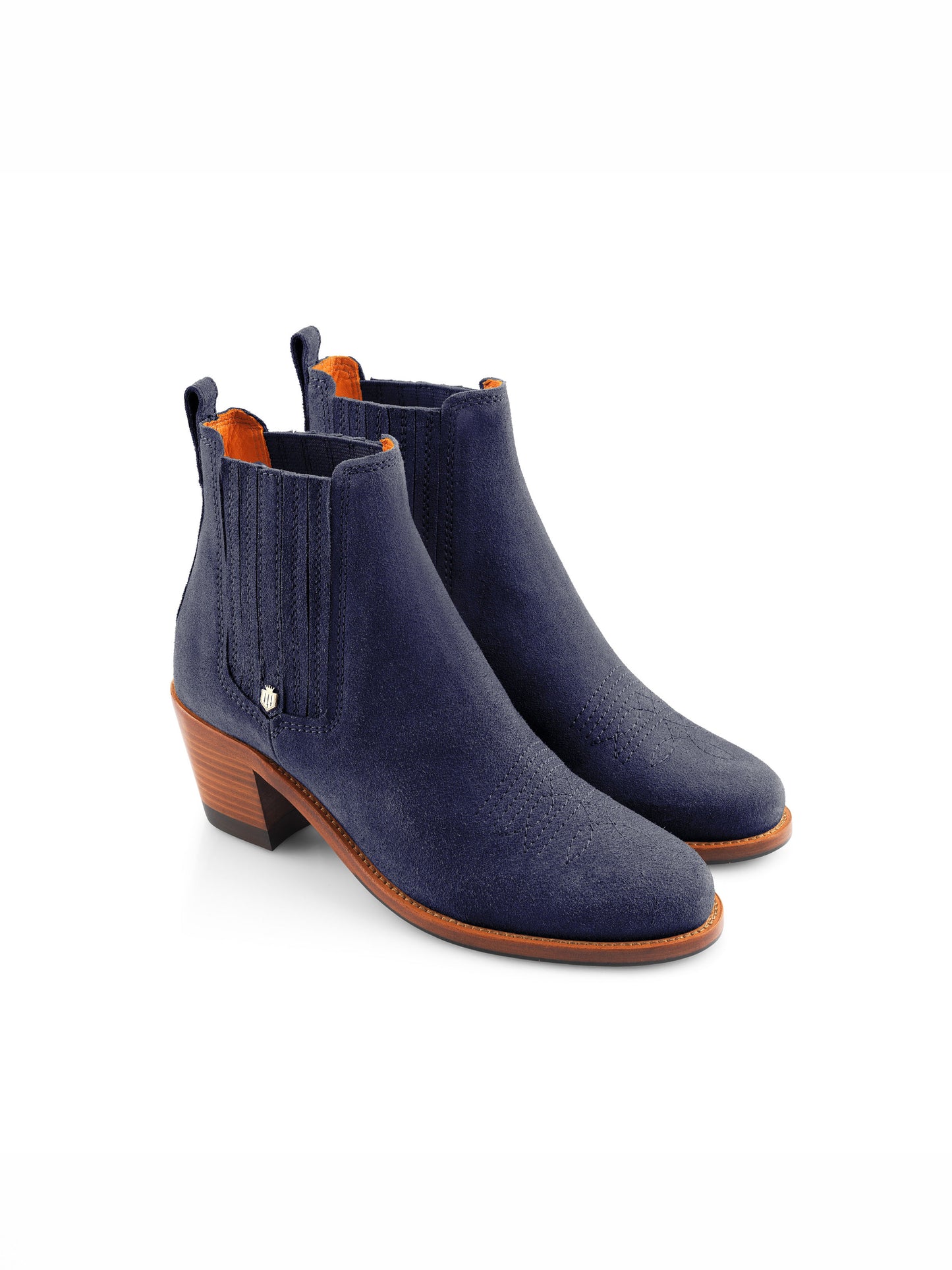 'Rockingham Ankle Boot' Ink Suede