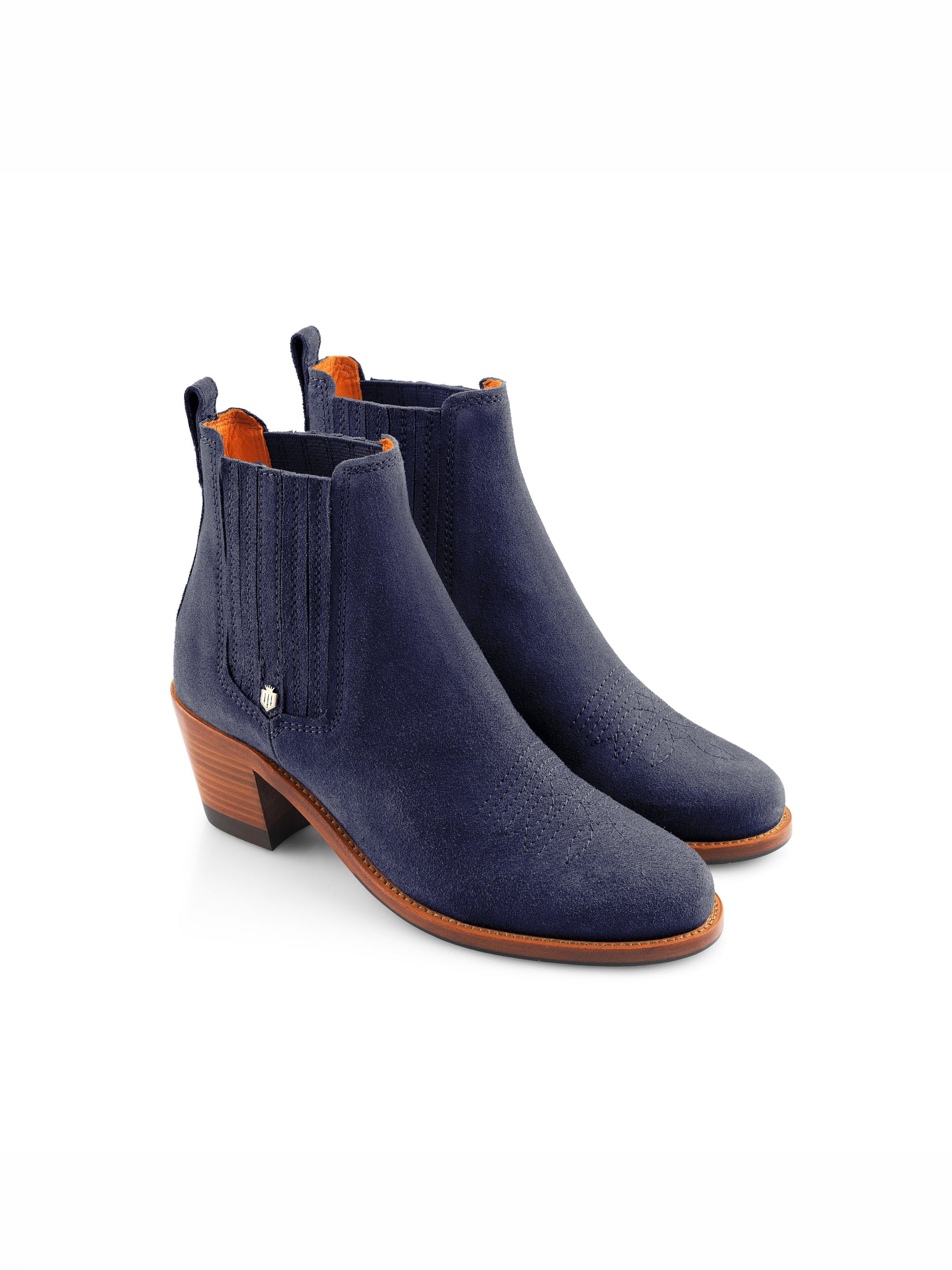 'Rockingham Ankle Boot' Ink Suede – The Shoe Room Doncaster