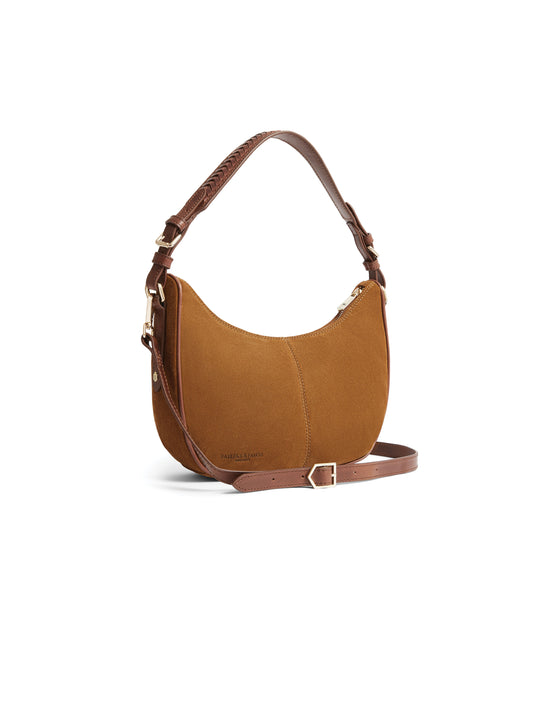 Tetbury Crescent Tan Suede