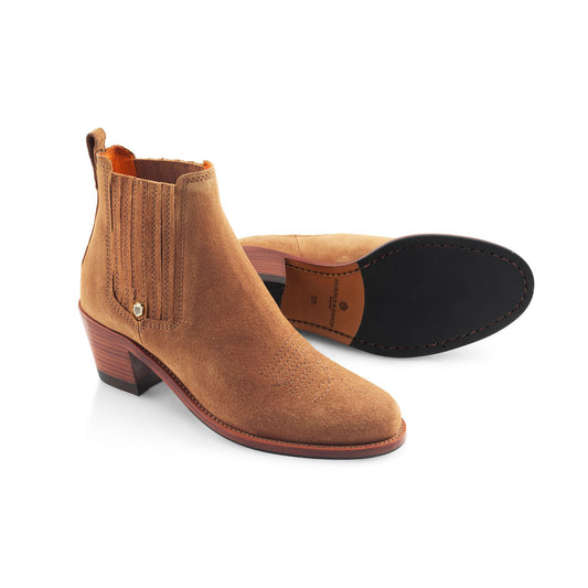'Rockingham Ankle Boot' Tan Suede