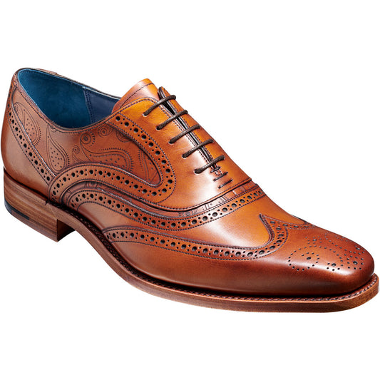 'McClean' Rosewood Calf and Paisley Laser