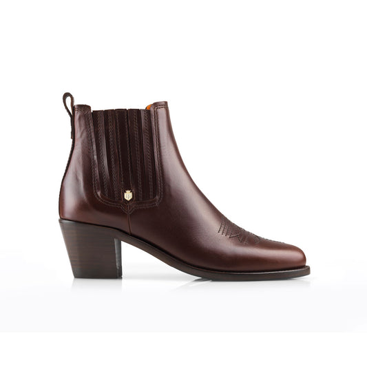 'Rockingham Ankle Boot' Mahogany Calf