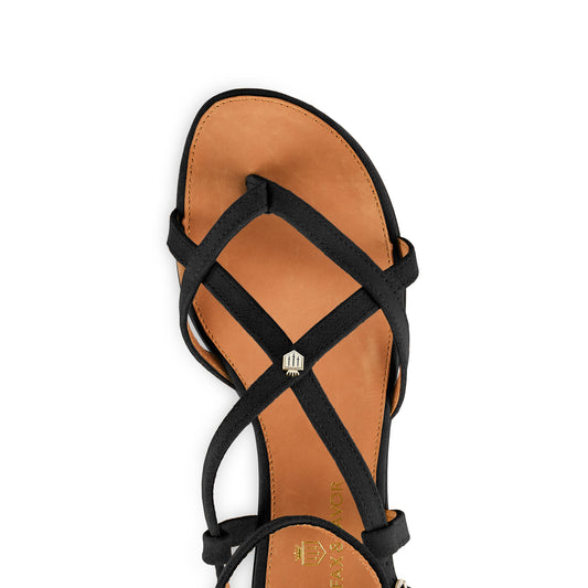 Brancaster Black Sandal