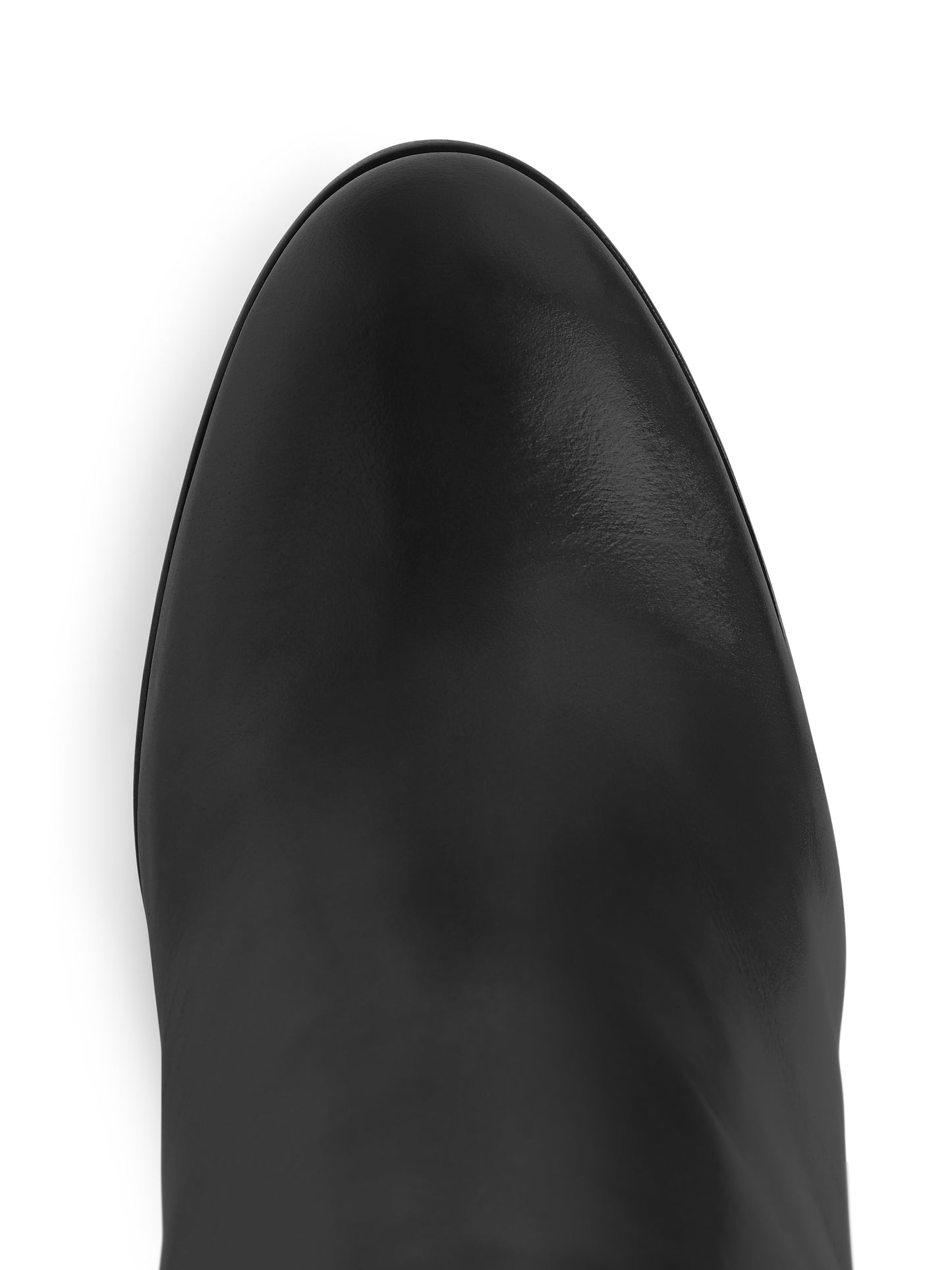 'Regina' High Heel Black Leather