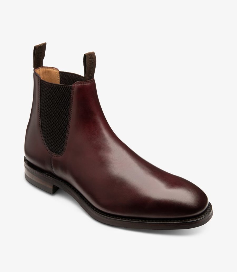 'Chatsworth' Burgundy Calf Leather