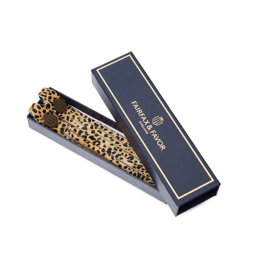 Cheetah Hair Calf Tassels