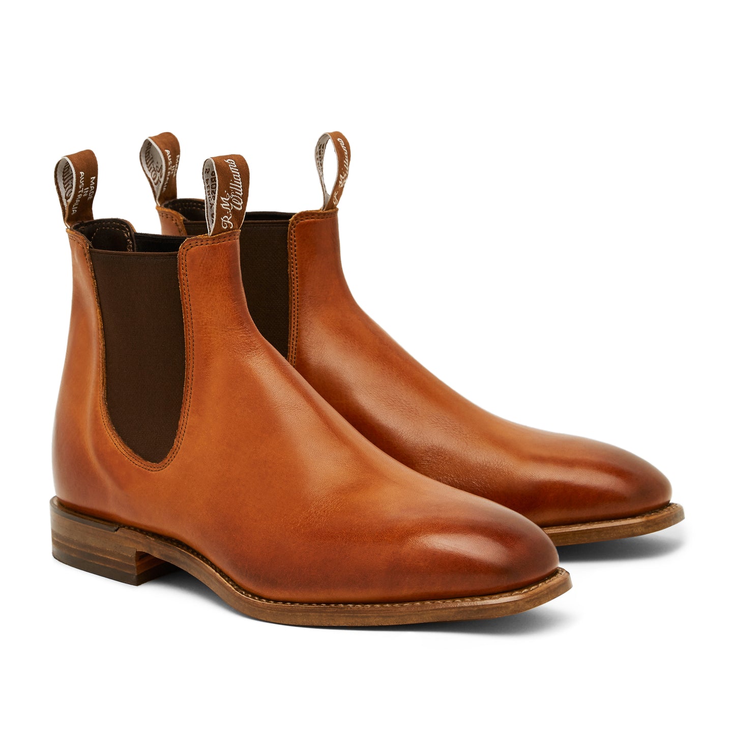 'Chinchilla' Cognac Burnished Calf