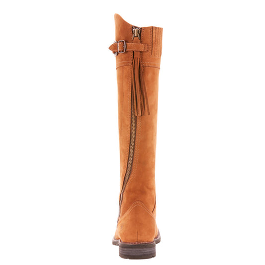 'Alora' Chestnut Nubuck Leather