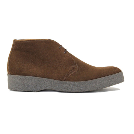 Hi-Top Chocolate Brown Suede