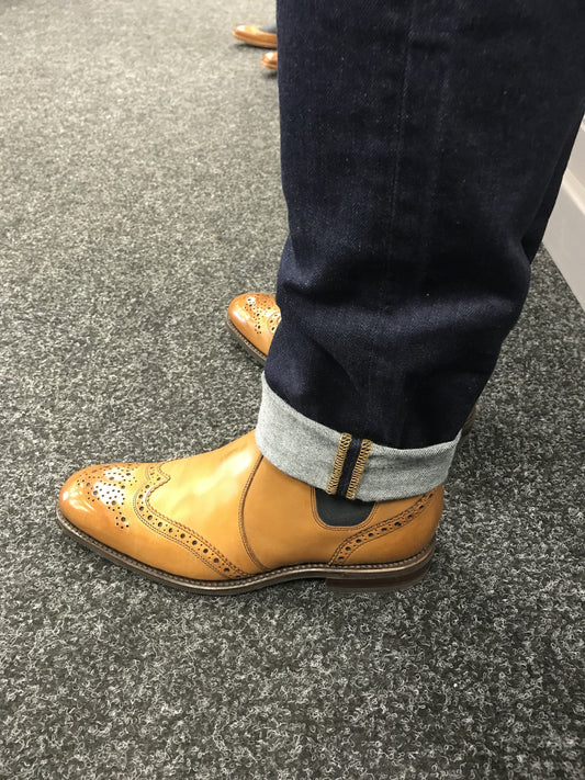 'Hoskins' Tan Burnished Calf Leather