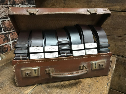 Leather Covered Buckle Belt