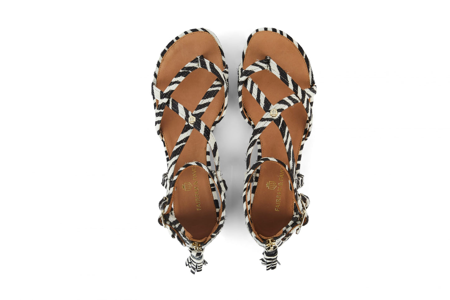 Brancaster Zebra Haircalf Sandal