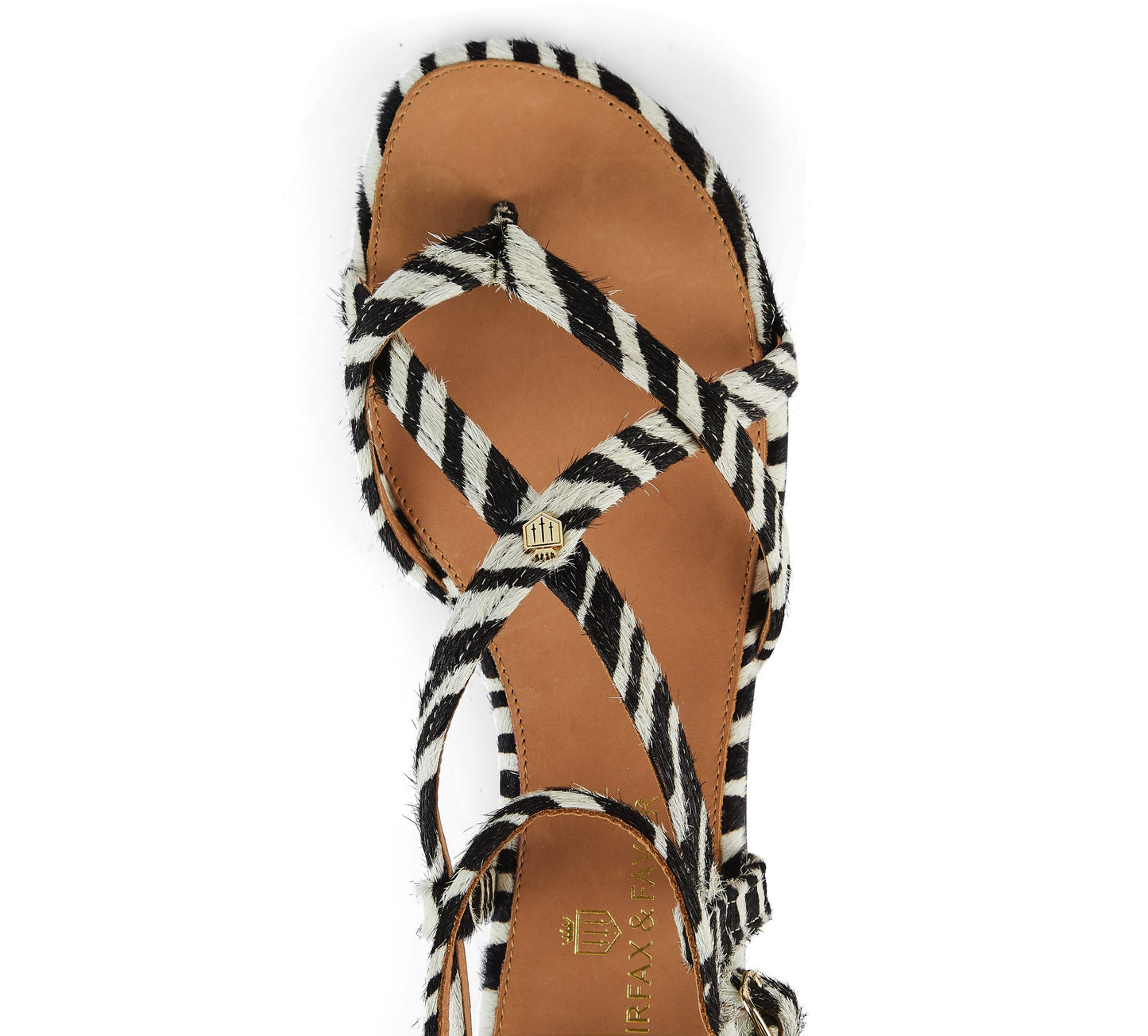 Brancaster Zebra Haircalf Sandal
