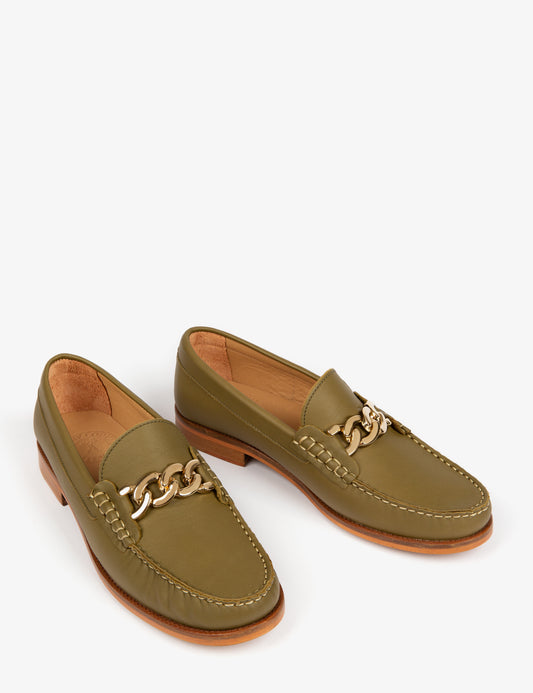 'Chain Loafer' Khaki