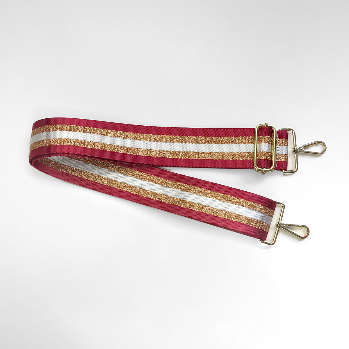 Red and Copper Glitz Stripe Strap