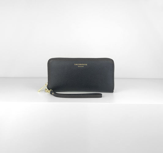Valentina Wallet Black Pebble