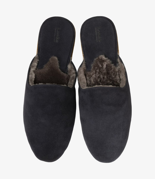 'Cavalry' Navy Suede