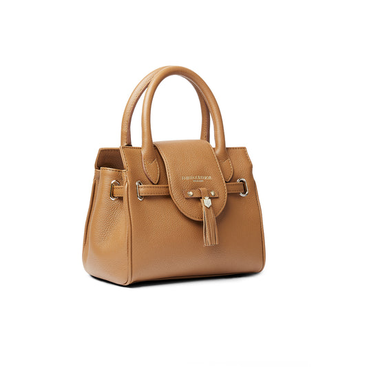'Mini Windsor' Tan Pebble Leather