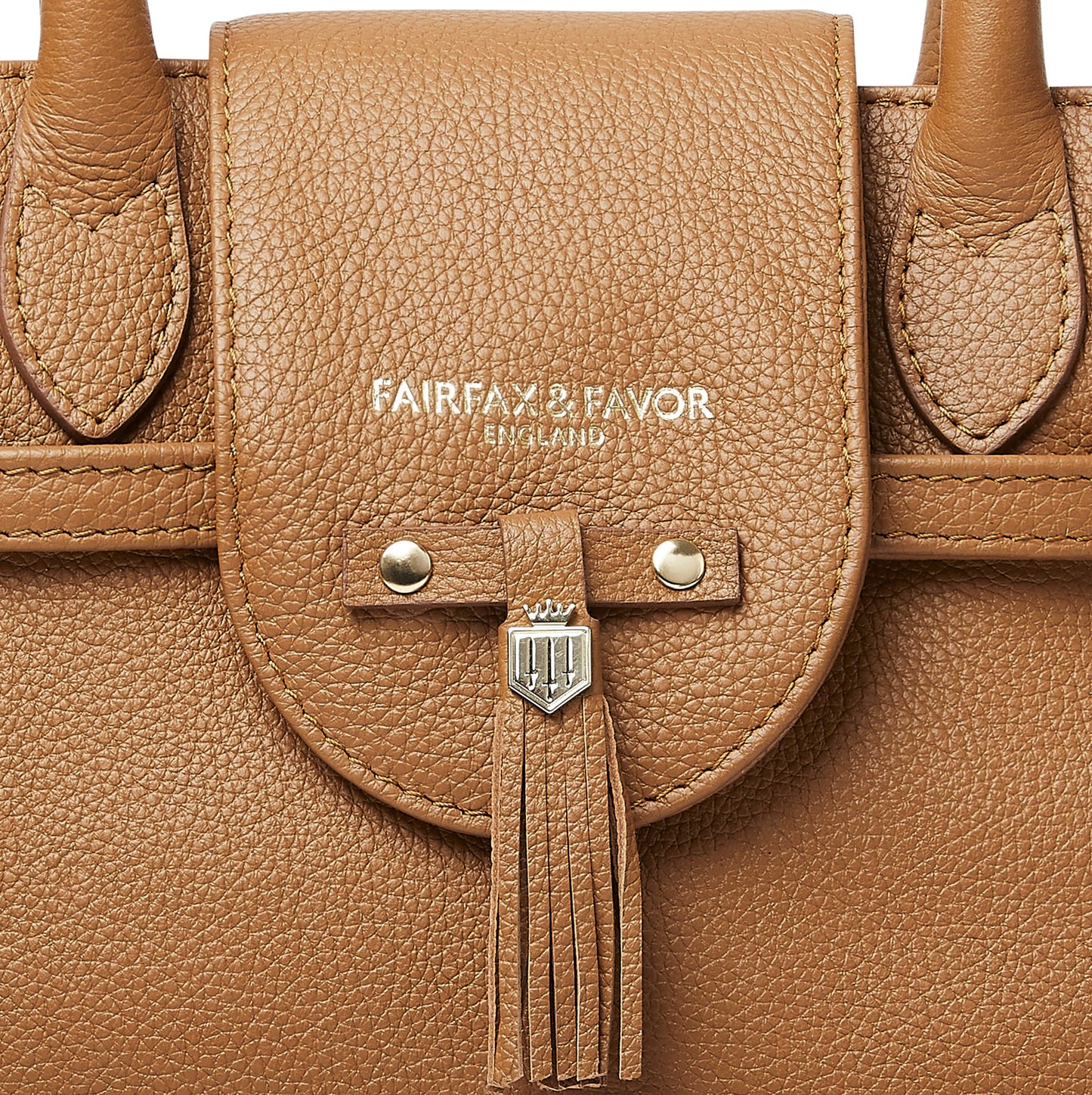 'Mini Windsor' Tan Pebble Leather