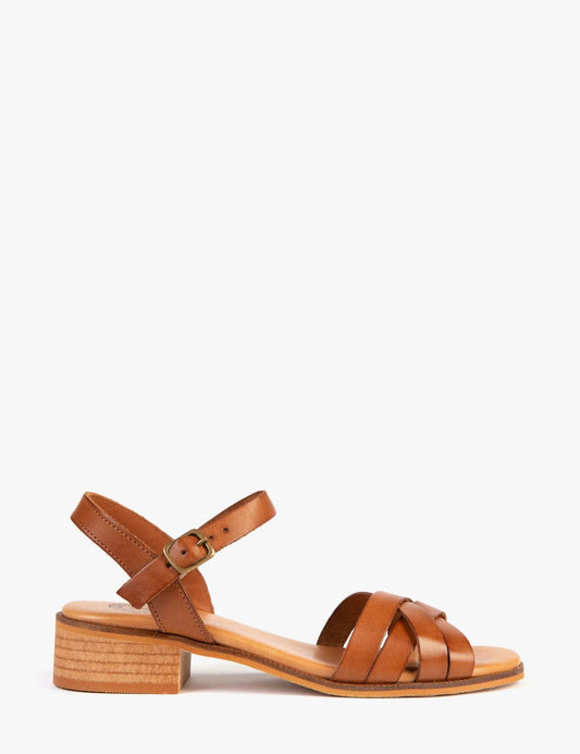 Shepherdess Tan Leather Sandal