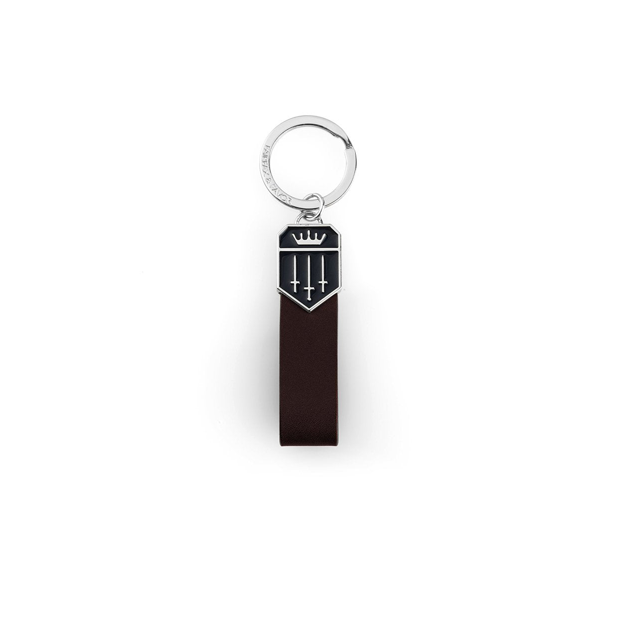 Paddington Key Ring  Chocolate Leather