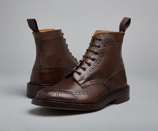 'Stow' Espresso Burnished Calf Leather